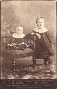 Agnes and Clara Parker Aunt Kittys Children
