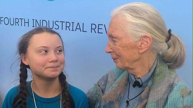 Greta with Jane Goodall